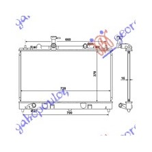 ΨΥΓΕΙΟ ΝΕΡΟΥ 2.3 ΒΕΝΖΙΝΗ (-05) - 2.0 DI ΠΕΤΡΕΛΑΙΟ MHXANIKO (375x740x16) 025006310