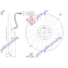 ΒΕΝΤΙΛΑΤΕΡ ΨΥΓΕΙΟΥ (ΜΟΤΕΡ+ΦΤΕΡΩΤΗ) (390mm) (90w) (3pin) (ΤΥΠΟΥ TEMIC) 025306465