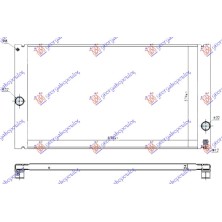 ΨΥΓΕΙΟ ΝΕΡΟΥ 2.4-2.5 ΒΕΝΖΙΝΗ - 2.0 D ΠΕΤΡΕΛΑΙΟ (635x375x22) ALL ALUMINIUM 054206330