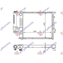 ΨΥΓΕΙΟ ΝΕΡΟΥ ΓΙΑ ΟΛΑ ΒΕΝΖΙΝΗ ΜΗΧΑΝΙΚΟ +AC (440x440x32) (BRAZED) 058906345