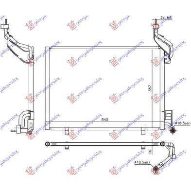 ΨΥΓΕΙΟ A/C 1.6 TDCi ΠΕΤΡΕΛΑΙΟ 14- (540x357x16) 324006430