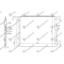 ΨΥΓΕΙΟ A/C 2.0-2.2 CRDi ΠΕΤΡΕΛΑΙΟ (490x430x16) ΤΥΠΟΥ HALLA 369106400