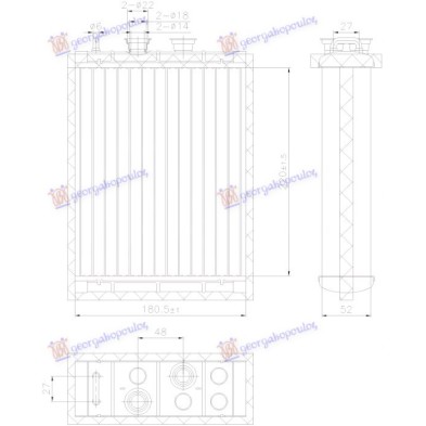 ΨΥΓΕΙΟ ΚΑΛΟΡΙΦΕΡ +/-AC (220x181x52) 856306500